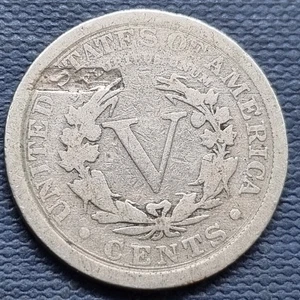 1905 Liberty Head Nickel - ERROR - Lamination Error - Circulated #94553 - Picture 1 of 2