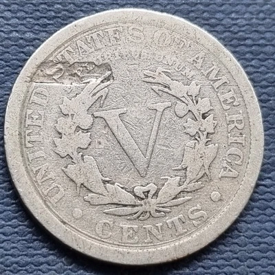 1905 Liberty Head Nickel - ERROR - Lamination Error - Circulated #94553 - Image 1 of 2