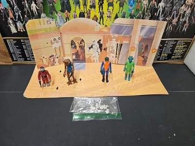 Juego Cantina exclusivo de Star Wars 1978 Sears con figuras originales de Kenner Foto 1 de 4