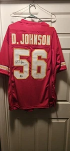 Kansas City Chiefs Derrick Johnson Signed Custom Jersey w/Beckett COA - Picture 1 of 3