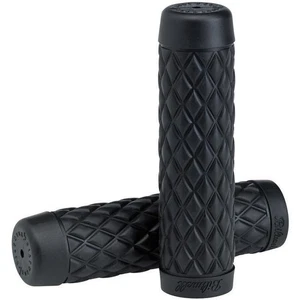 Biltwell Torker 7/8" (22mm) Handlebar Grips in TPV Rubber Pair -  Black - Picture 1 of 4