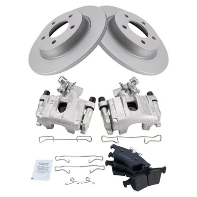Rear Brake Calipers Ceramic Pads & Rotors Fits 2009-2013 Mazda 3 - Image 1 of 4