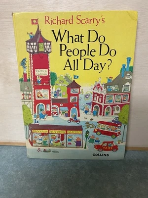 Richard Scarry What Do People Do All Day Children's Book Unabridged 1975 10th Ed - image 1 of 4