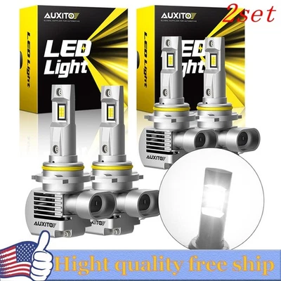 8X 9005 9006 LED Headlights High Low Beam bulb 200W Super Bright 10000K Combo - Image 1 of 4