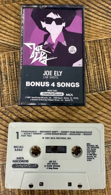 The Joe Ely Band ‎Live Shots Cassette + Bonus 4 Songs Texas Country Blues Rock - Image 1 of 3