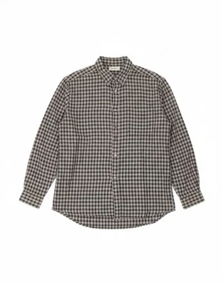 TOM TAILOR Mens Flannel Shirt 2XL Grey Check Cotton DY88 - Image 1 of 4