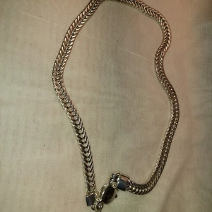Collar de eslabones de cadena sustanciales Avon 18" tono plata vintage - Imagen 1 de 6