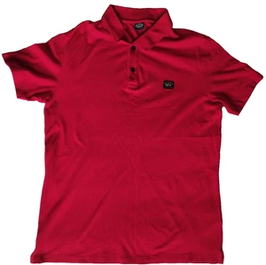 Paul and Shark Polo Shirt Mens XXL Red Short Sleeve Yachting 100% Cotton - Picture 1 of 10
