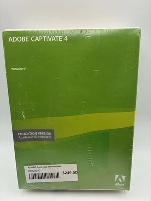 Adobe Captivate 4 Education Version for Windows - New Sealed - Image 1 of 3