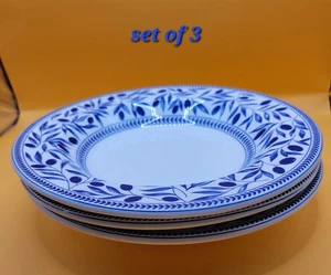 3 Quadrifoglio Weltmarkt blau & weiß 9" Pastaschalen - Made in Italy - Bild 1 von 7
