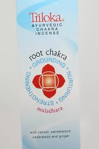 Triloka Ayurvedic Chakra Incense sticks, 10 sticks, Root Chakra Muladhara - Picture 1 of 1