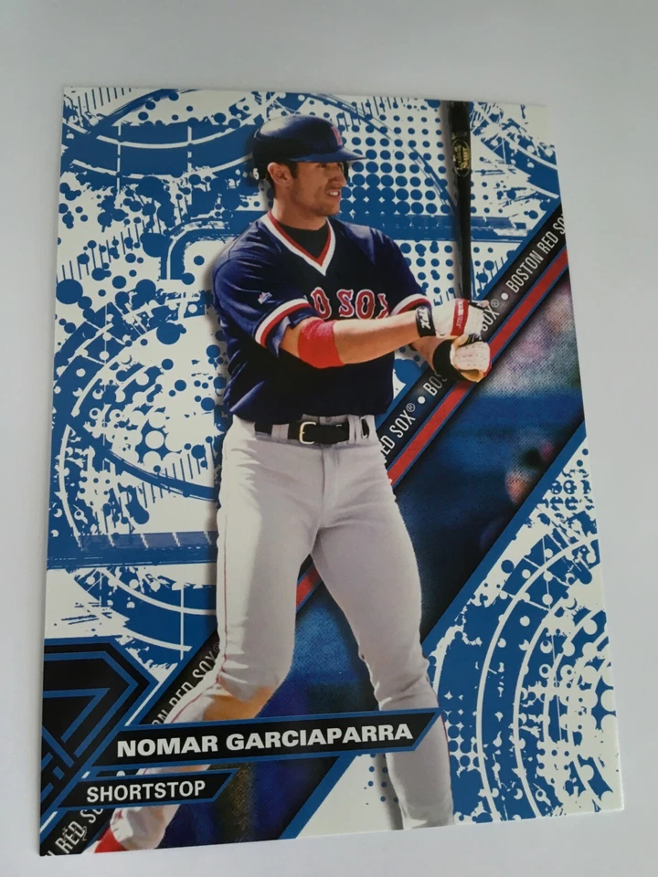 2017 Topps High Tek Jumbo 5x7 Nomar Garciaparra Red Sox HTNG Blue #'d 1/2 - Image 1 of 1