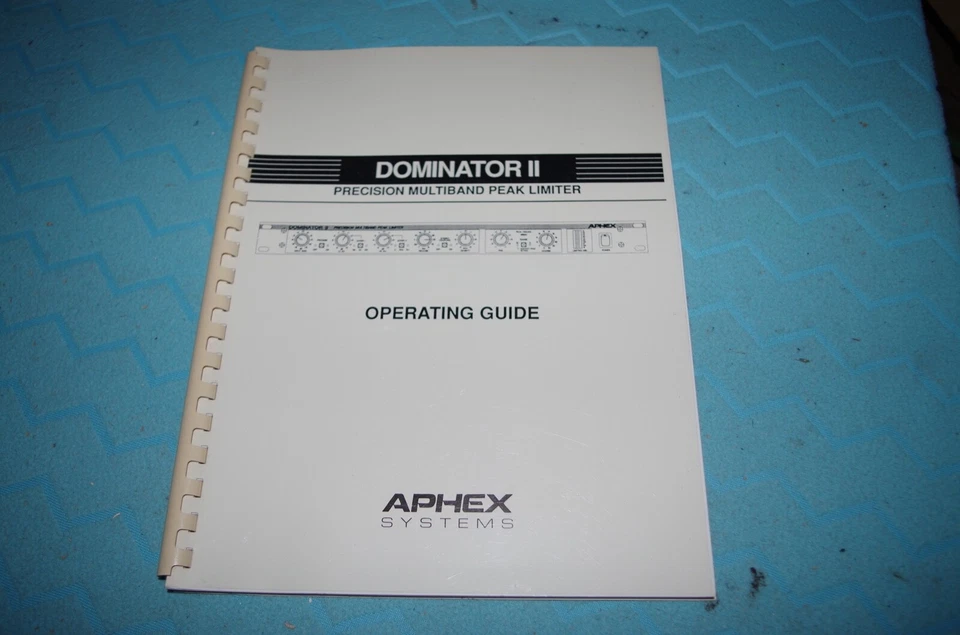 Aphex 720 Dominator II Manual - Image 1 of 1