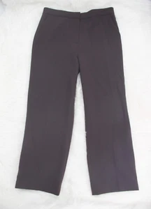 Carlisle New York Brown Dress Pants Womens 12 Short Trousers 28" Inseam #1038 - Picture 1 of 18