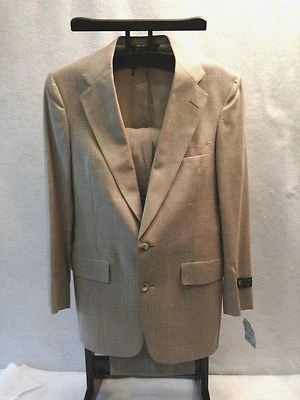 Traje de 2 piezas para hombre Austin Reed seda lana beige ventana 38 R $395,00 venta al por menor Foto 1 de 4