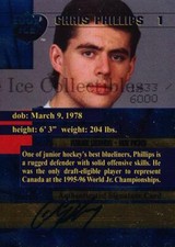 1996 Edge Ice Future Legends Autographed #1 Chris Phillips