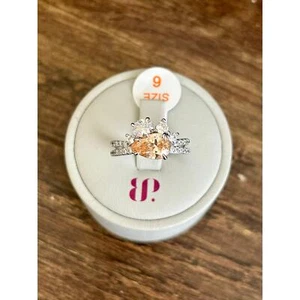 Bomb Party RBP5962 Dazzle and Glam Smokey Topas Zirkonia Rhodium Größe 6 - Bild 1 von 5