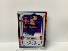 2022 Topps Tribute Jose Ramirez /50 On Card Auto