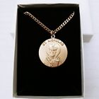 Saint St Nicholas Medal 12kt Gold Filled Catholic JCC Medallion Necklace In Box