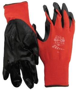 NO-BS Lures All Purpose Glove Nitrile Coated Gloves - 3 Pairs Size XL - Picture 1 of 3