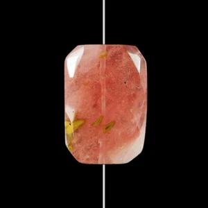 Cuentas Colgante Cuarzo Cereza 31x22x12 mm HE307075 - Imagen 1 de 8