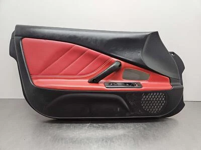 Honda S2000 2000 panel de embellecimiento de tarjeta de puerta del conductor delantero izquierdo cuero rojo 00-01 Foto 1 de 4