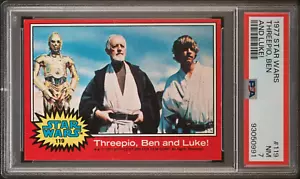 PSA 7 1977 Topps Star Wars #119 Threepio, Ben and Luke! Pop41 - Picture 1 of 2