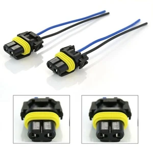 Wire Pigtail Female P 9006 HB4 Two Harness Head Light Low Beam Adapter Replace - Picture 1 of 6