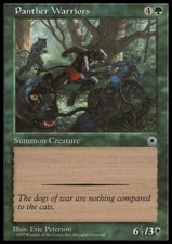 Magic the Gathering MTG Panther Warriors (180) Portal   LP