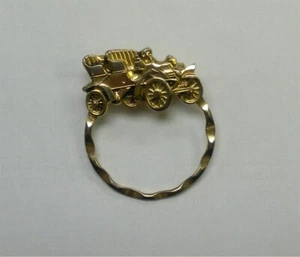 Vintage 1910's Renault Touring Car Gold Spec Pin Detti Originals - Picture 1 of 1
