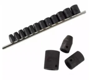 US PRO Tools 12 Stck. 3/8 Zoll Dr flacher Steckschlüsselsatz metrisch 8-19 mm 6 Punkt 3834 - Bild 1 von 3