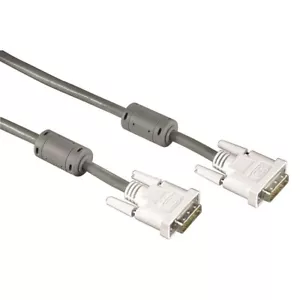 DVI Monitorkabel DVI-D 18+1 Anschlusskabel grau Monitor 1,8m Digital LCD TFT - Bild 1 von 2