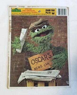 Vintage Sesame Street Puzzle Oscar 1981 Vintage Whitman Frame Tray Puzzle 80s - Image 1 of 4