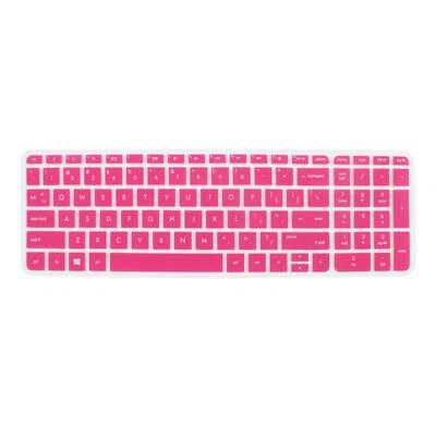 Anti-Dust Keyboard Protector Skin Film Cover Fuchsia for HP Pavilion 15 Laptop — 第 1/2 张图片