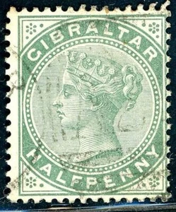 Gibraltar -1887 ½d SG 8 Used (003265) - Picture 1 of 3
