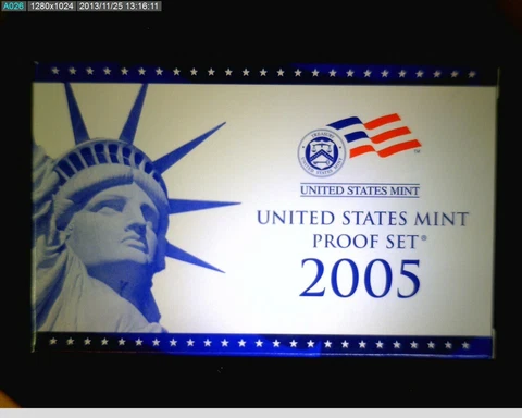 2005 Proof Set US Mint in box with Coa Complete set Cover
