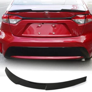 Alerón trasero negro brillante cola ala labial ajuste Toyota Corolla 2020-22 - Imagen 1 de 9