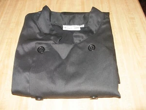 KNG Brand Adult 2XL Black Restaurant Chef Coat Jacket Brand New - Picture 1 of 4