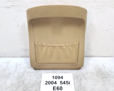 ✅04-10 OEM BMW E60 E61 525 530 545 550 Asiento Delantero Trasero Panel Cubierta Bolsillo Beige* Foto 1 de 4