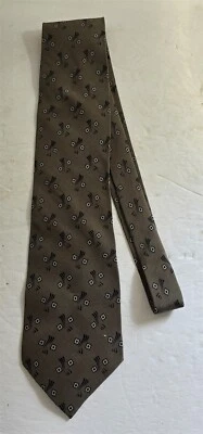 Vintage Giorgio Armani Gray Geometric Print Necktie Neck Tie Made in Italy - Image 1 of 4