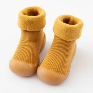Baby Winter Warm Shoes Socks Toddler Kids Thick Sock Booties Soft Soles Shoes - Picture 1 of 7