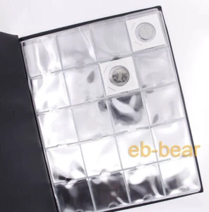 Square Paper Clip Cardboard Coin Holder Album Collection Big Book Load 200 Coins - Picture 1 of 10