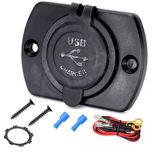 Car Charger Dual USB 2 Ports Socket Charging Panel Power Adapter Mount 4.2A 12 V - Picture 1 of 11