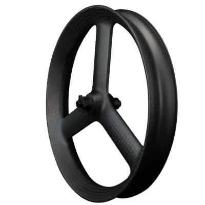 26er Carbon Fat Bike Wheelset 3 Spokes Disc Brake Tubeless MTB Bicycle Wheels - Image 1 of 4