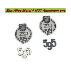 Insignia de metal superficie brillante 70 aniversario emblema para Abarth 500 595 1949-2019 - Imagen 1 de 12