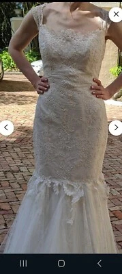 Legends By Romona Keveza Weding Dress Size 10 - Imagem 1 de 4