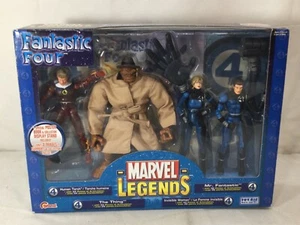 2005 Toybiz Marvel Legends Fantastic Four Figure Set 4 Pack NEW Sealed Imported - Picture 1 of 7