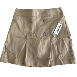 Old Navy Girls Pleated School Uniform Skort Elastic Waist Size Medium (8) NEW - Picture 1 of 5