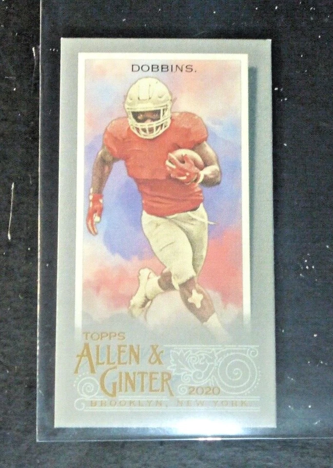 2020 Topps X Allen & Ginter JK J.K Dobbins #152 Silver Mini Baltimore Ravens 1/1 - Image 1 of 2