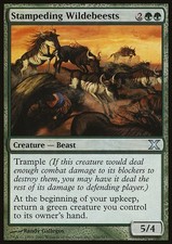 Magic the Gathering MTG Stampeding Wildebeests (300) Tenth Edition   LP